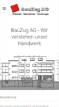 Mobile Screenshot of bauzug.ch
